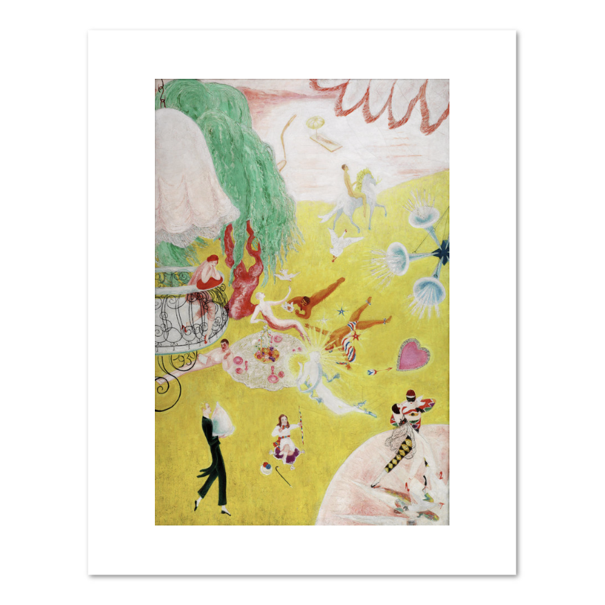 Love Flight of a Pink Candy Heart by Florine Stettheimer