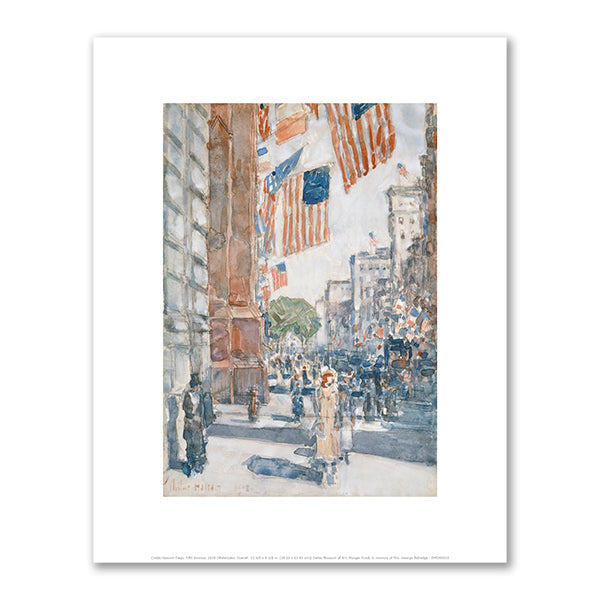 Flags, Fifth Avenue by Childe Hassam