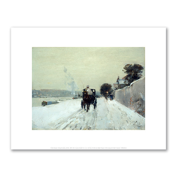 Along the Seine, Winter by Childe Hassam