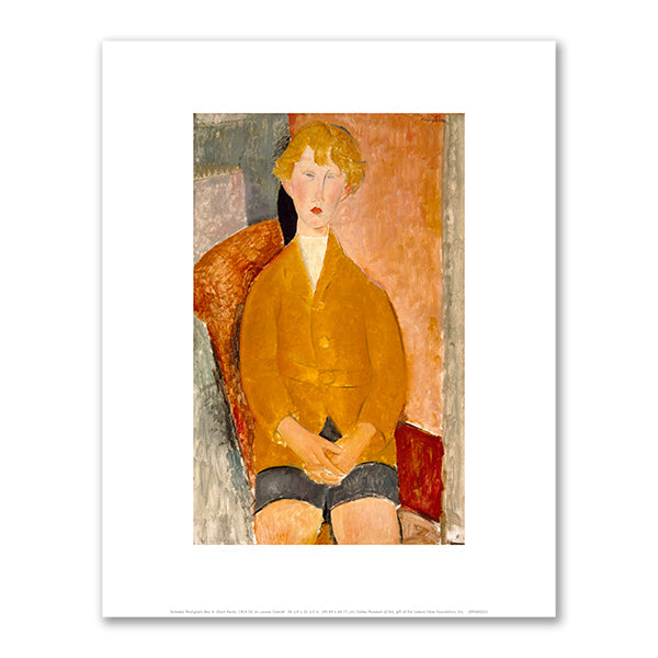 Boy in Short Pants by Amedeo Modigliani