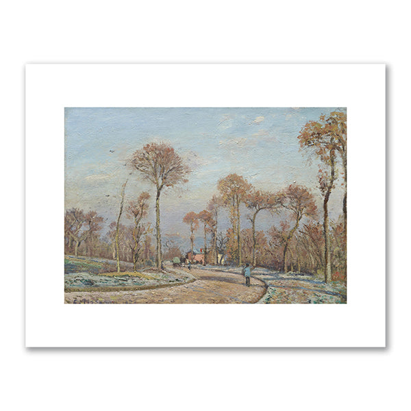 The Road to Versailles, Louveciennes: Morning Frost by Camille Pissarro