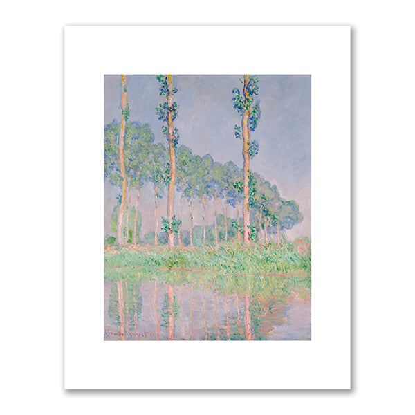 Poplars, Pink Effect by Claude Monet
