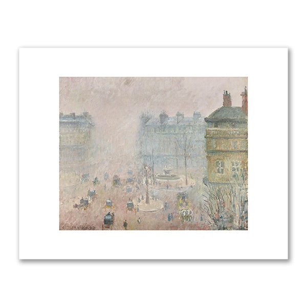 Place du Théâtre Français: Fog Effect by Camille Pissarro
