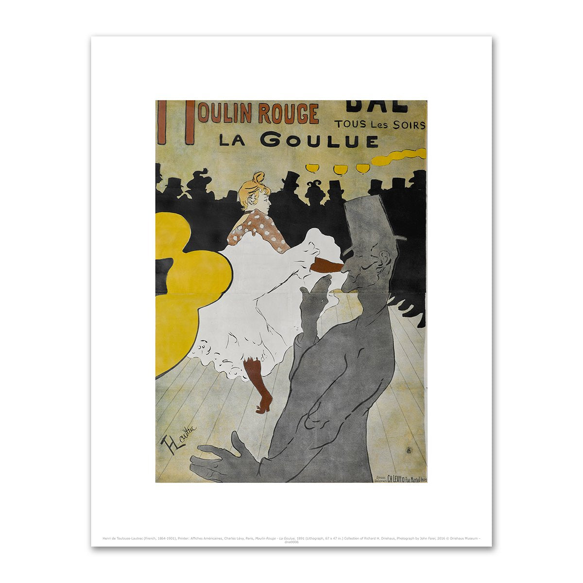 Moulin Rouge - La Goulue by Henri de Toulouse-Lautrec