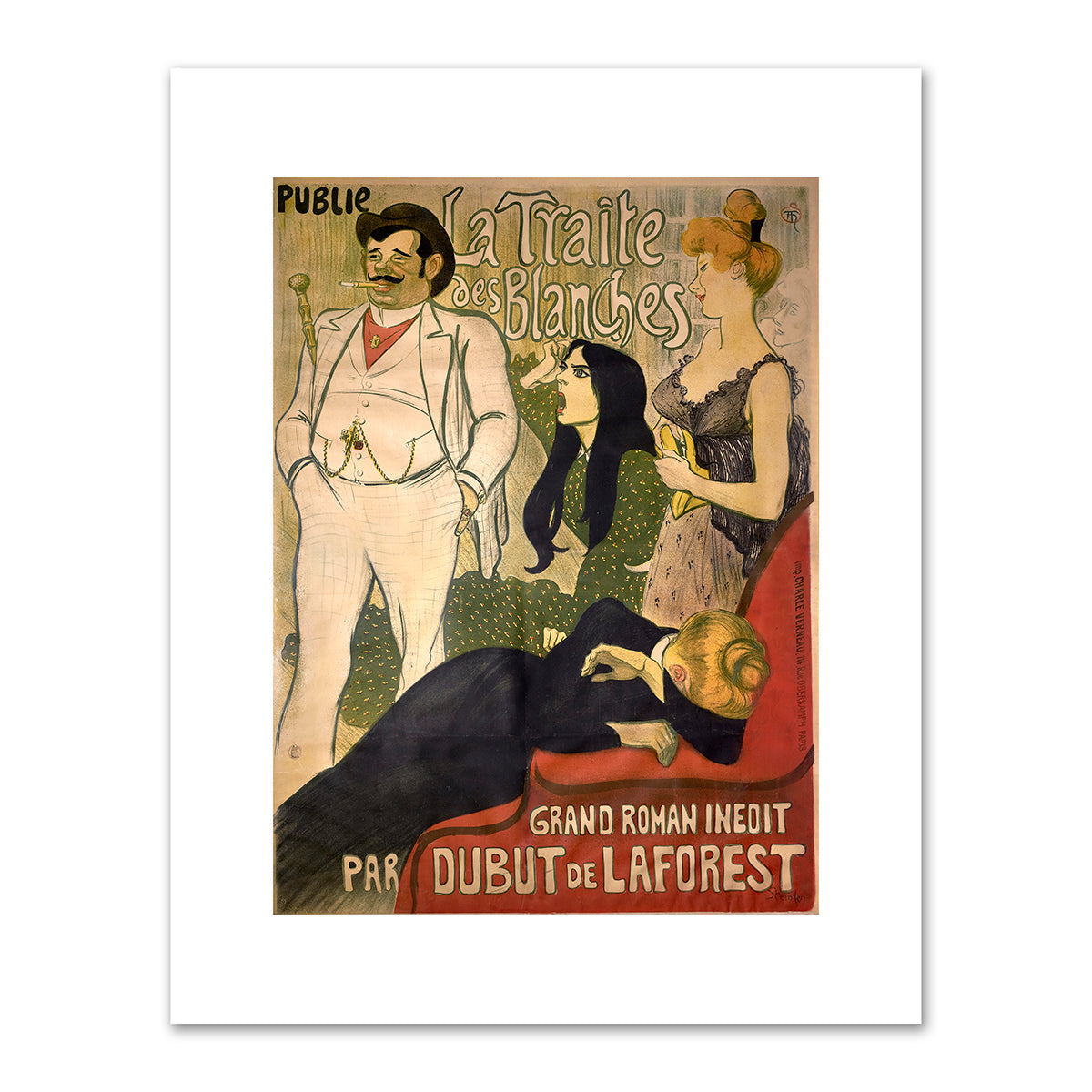 Le Journal/La Traite des Blanches (The White Slave Trade) by ThÃ©ophile-Alexandre Steinlen