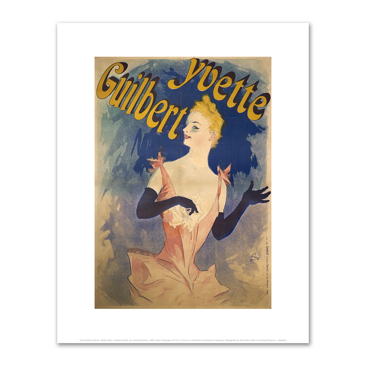 Yvette Guilbert, Au Concert Parisien by Jules Chéret