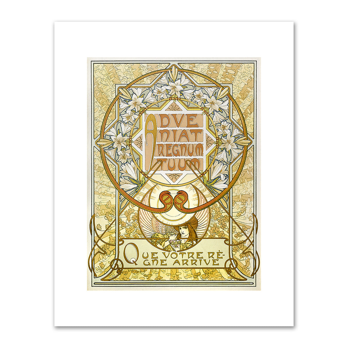 Adve Niat Regnum Tuum (Thy Kingdom Come) from Le Pater by Alphonse Mucha