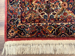 Karastan Rug 4x6, Multicolor Panel Kirman #717, Wool Original 700 Series Vintage
