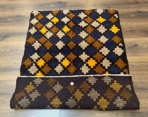 Balouch Rug 3x4, Afghan Rug, Tribal Rug, Multicolor