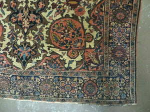 4' X 6' Antique Ultra Fine Handmade India Floral Oriental Wool Rug Carpet Nice