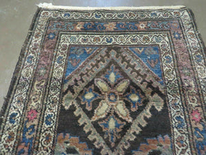3' X 6' Antique Handmade India Floral Oriental Wool Rug Veg Dyes Nice