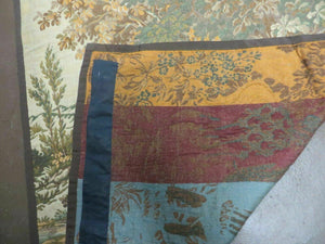 4' X 5' Vintage Tapestry Belgium Hand Loomed Victorian Nice 90f