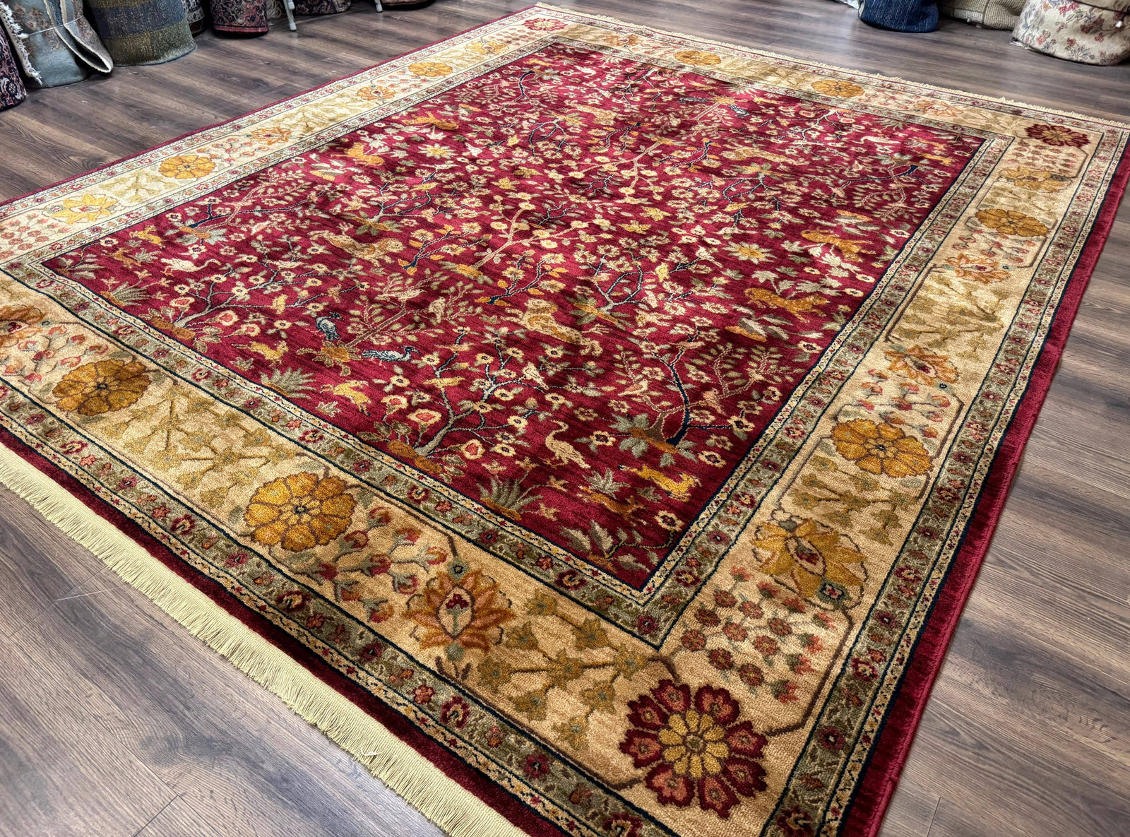 Karastan Rug 8.8 x 10, Antique Legends Emperor's Hunt 2200-204, Wool Vintage Discontinued Karastan