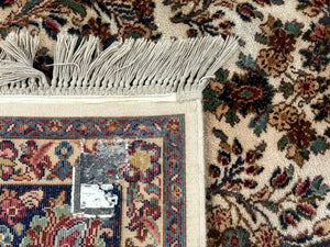 8.8 x 12 Karastan Ivory Sarouk Rug #760, Wool Pile, Vintage, Original 700 Series