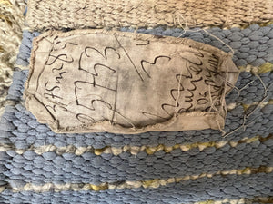 Swedish Rya Shag Rug 5x8, Multicolor Abstract Mid Century Vintage Retro Shag Rug, Soft Fluffy High Pile, Cream Gray Greens, 5 x 8 Shag Rug