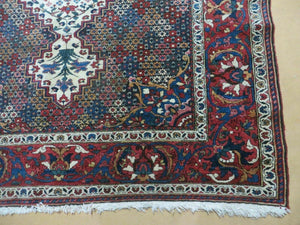 4' X 7' Vintage Handmade Turkish Floral Orient Medallion Wool Veg Dye Rug Nice
