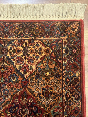 Karastan Rug 2.6 x 4 Multicolor Panel Kirman #717, Original 700 Series, Wool Pile Discontinued