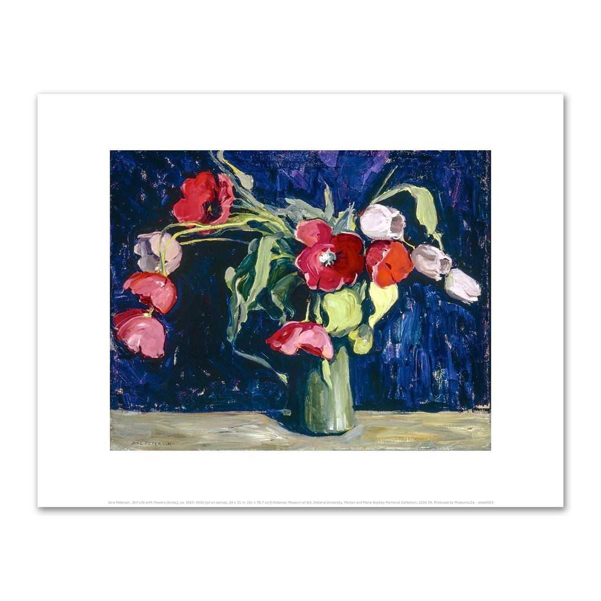 Still Life with Flowers (tulips) by Jane Peterson