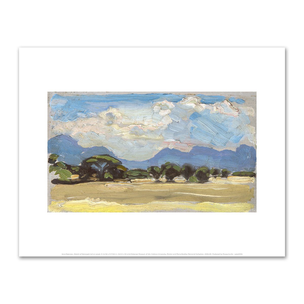Sketch of Serengeti by Jane Peterson