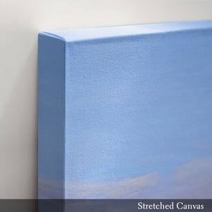 "Evening at the Flatirons" 8x10 Stretched Canvas Art Print with Oak Frame || Final Sale