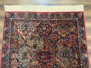 Karastan Rug 4x6 Multicolor Panel Kirman Rug #717, Wool Karastan Carpet, Original Collection 700 Series, Vintage, Rare Size