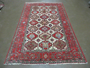 4' X 6' Antique Handmade Turkish Anatolian Wool Rug Vegetable Dyes