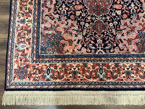 Karastan Rug 5.9 x 9, Kashan Medallion #741, Original Collection 700 Series, Discontinued, Wool Pile