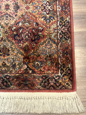 Karastan Rug 2x4 Multicolor Panel Kirman #717, Original 700 Series, Wool Pile Vintage Discontinued