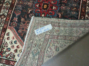 3' 6" X 10' 3" Antique Handmade Turkish Wool Runner Rug