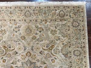 Pak Persian Rug 4x6, Beige, Pakistani Peshawar Rug, Handmade, Neutral Colors, Vintage Rug for Modern Home