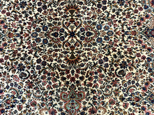 Karastan Rug #742 Floral Kirman 8.8 x 12, Wool Pile, Vintage Original Series, Rare