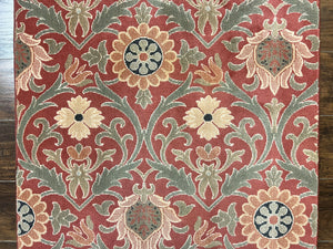 Runner Rug 3 x 14.7, Long Hallway Rug, Wool, Power Loomed, Contemporary, Floral