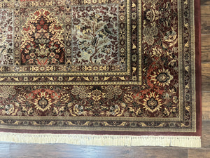 Couristan Rug 10x14, Belgium Power Loomed Carpet, Vintage Wool Oriental Rug, Multicolor Panel Design, 10 x 14 Room Sized Rug