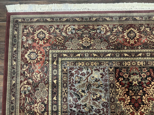 Couristan Rug 10x14, Belgium Power Loomed Carpet, Vintage Wool Oriental Rug, Multicolor Panel Design, 10 x 14 Room Sized Rug