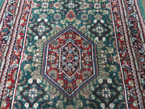 5' X 7' Vintage Handmade Indian Jaipur Wool Rug Carpet Traditional Oriental Area Rug Home Décor