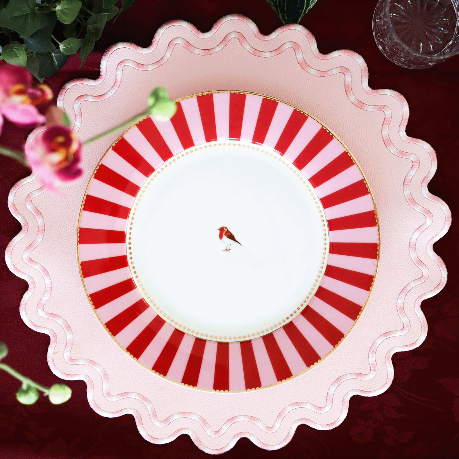 ELYSIAN PINK FAUX LEATHER PLACEMAT (Set Of 4) - Set of 4