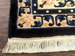 Chinese Peking Rug 2x3, Small Chinese Wool Carpet