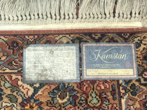 Karastan Rug 2x4 Multicolor Panel Kirman #717, Original 700 Series, Wool Pile Vintage Discontinued