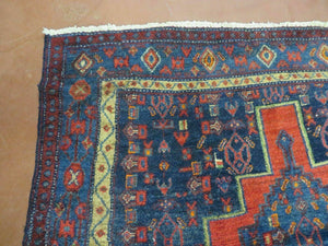 4' X 7' Antique Handmade Turkish Wool Rug Nice # 638