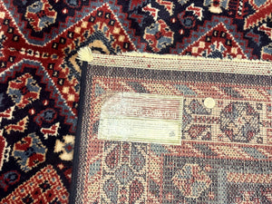 Karastan Rug 5x8, Yuruk Collection #530, Geometric Tribal Wool Pile Vintage Carpet