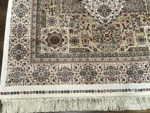 Turkish Memluk Silk Rug 4x6, Hereke Carpet, Bamboo Silk, New