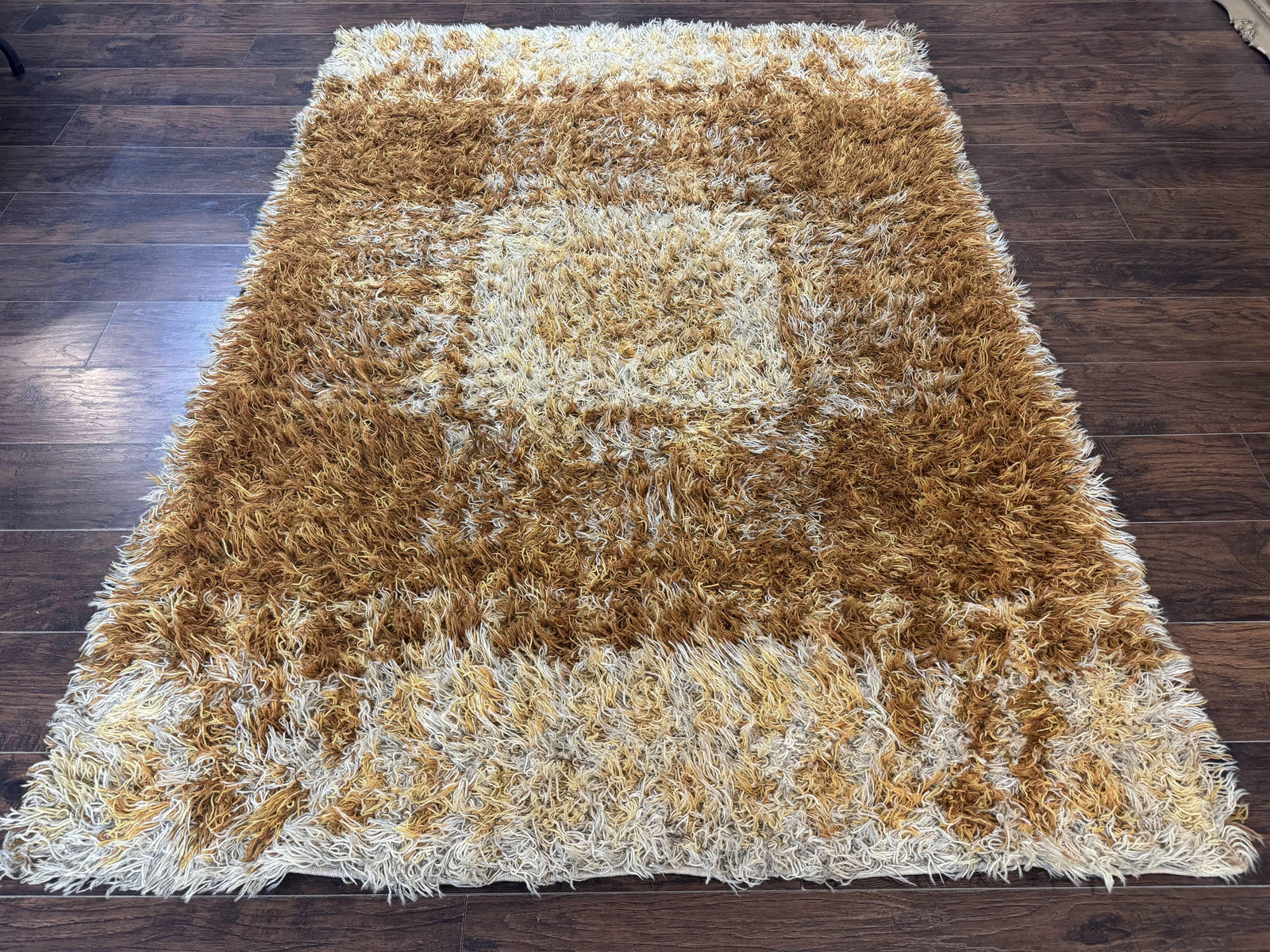 Vintage Rya Shag Rug 5.5 x 7.7