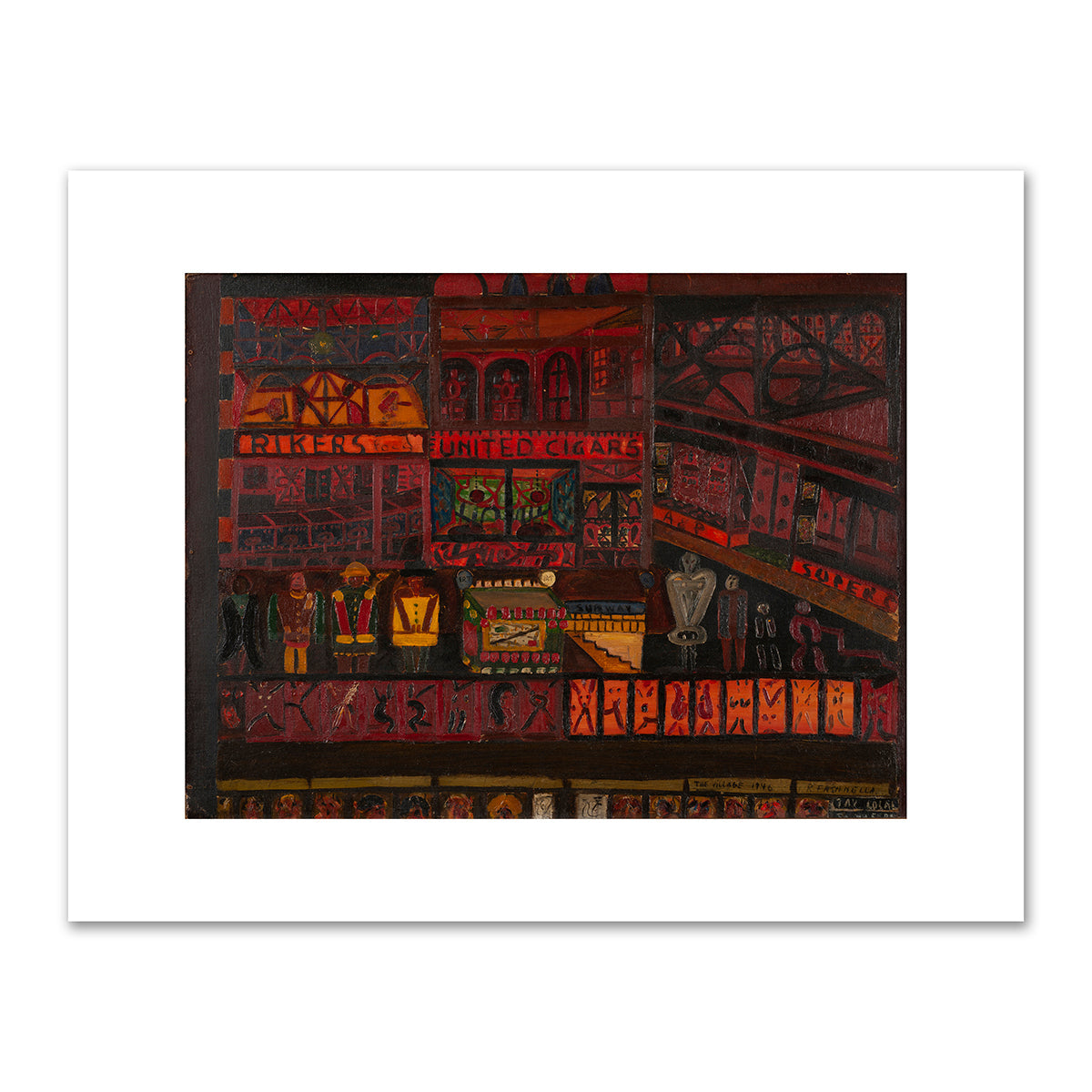 Christopher Street #1 by Ralph Fasanella