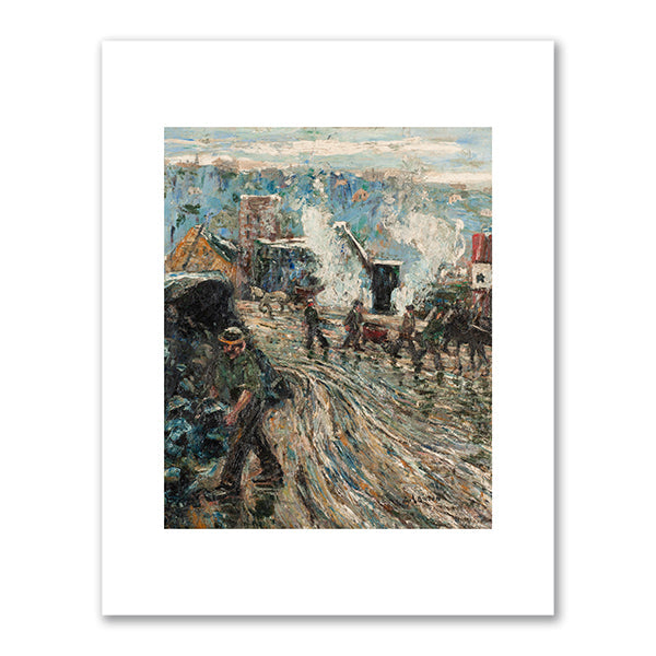 Building the New York Subway by Ernest Lawson