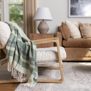 Luxe Bamboo Stripe Throw Blanket