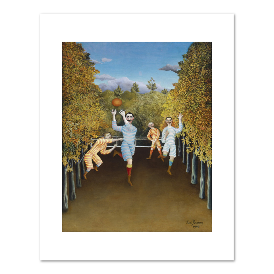 The Football Players by Henri Rousseau