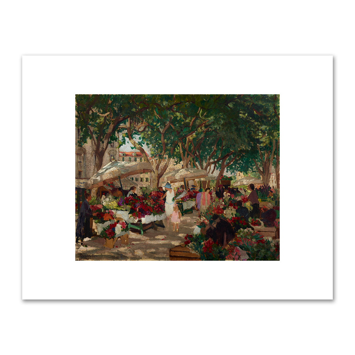 Flower market, Nice by Ethel Carrick