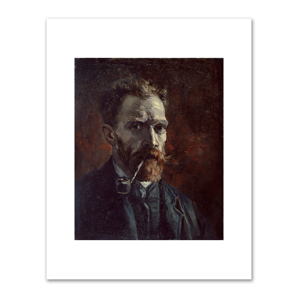 Self-portrait with Pipe by Vincent van Gogh