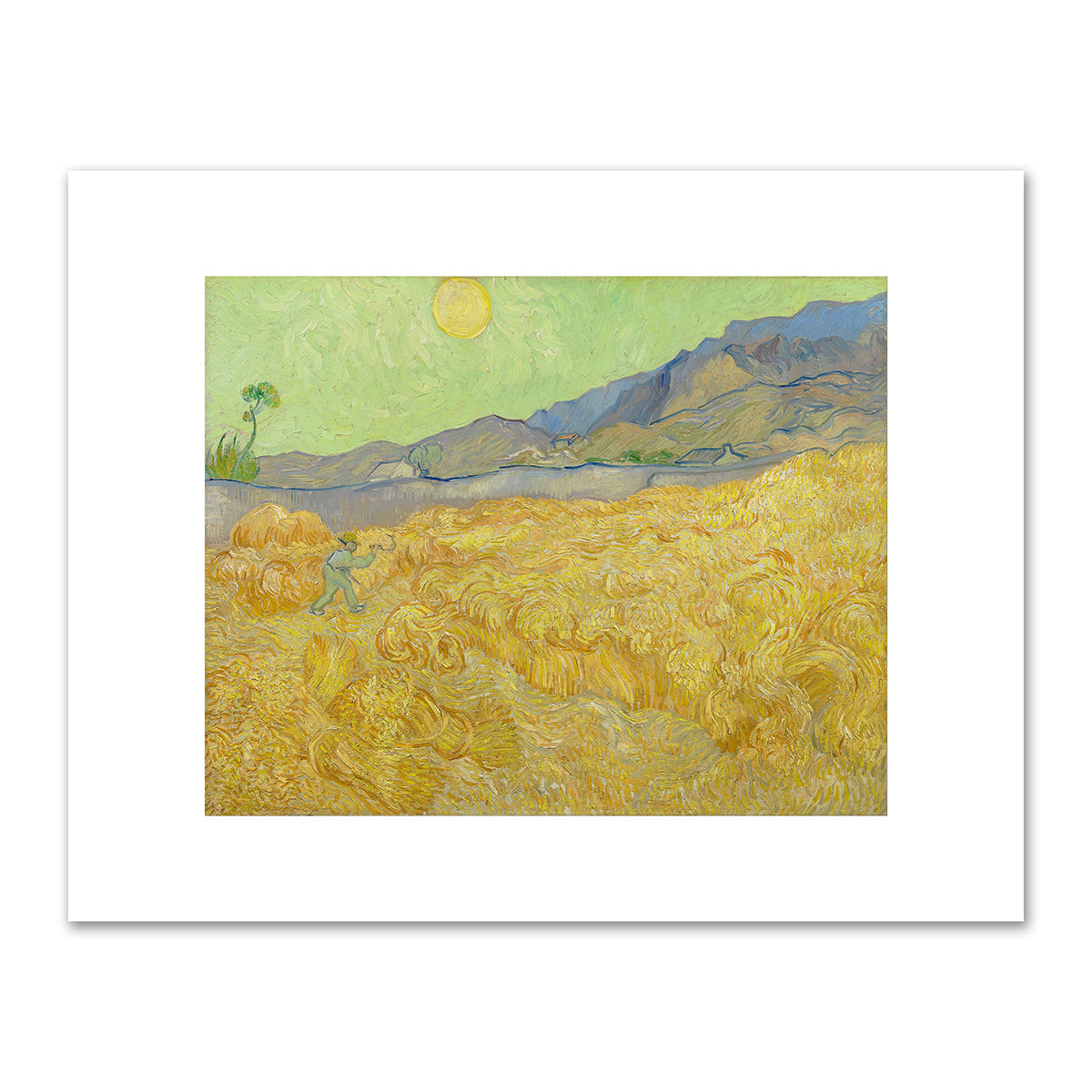 Wheatfield with a reaper by Vincent van Gogh