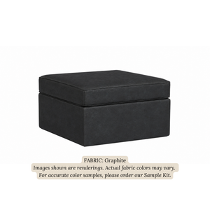 Storage Ottoman with Serving Tray